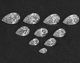 Diamant im Birnenschliff für personalisierten Schmuck, IGI-zertifizierter Diamant von 0,50 bis 5,00 Karat, umweltfreundlicher loser Diamant, künstlicher Diamant im Labor gewachsen