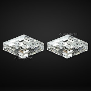 Modified Lozenge Cut Matching Pair Diamond, 2.00 TCW Lab Grown Diamond, Lab Made Loose Diamond, CVD Diamond For Statement Jewelry