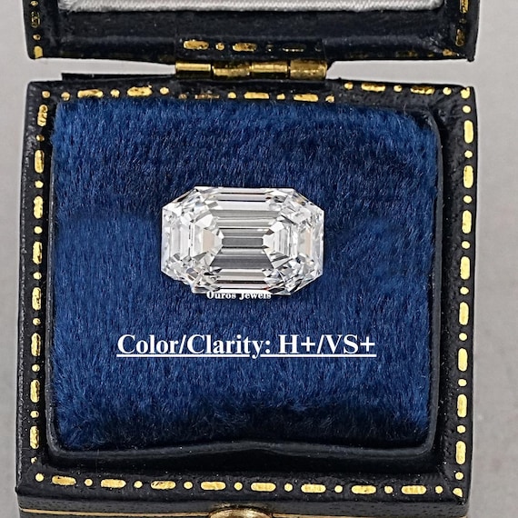 Old Mine Emerald Cut CVD Diamond, Lab Grown Diamond For Customized Jewelry, Solitaire Loose Handcrafted Diamond, Proposal Gift For Wife