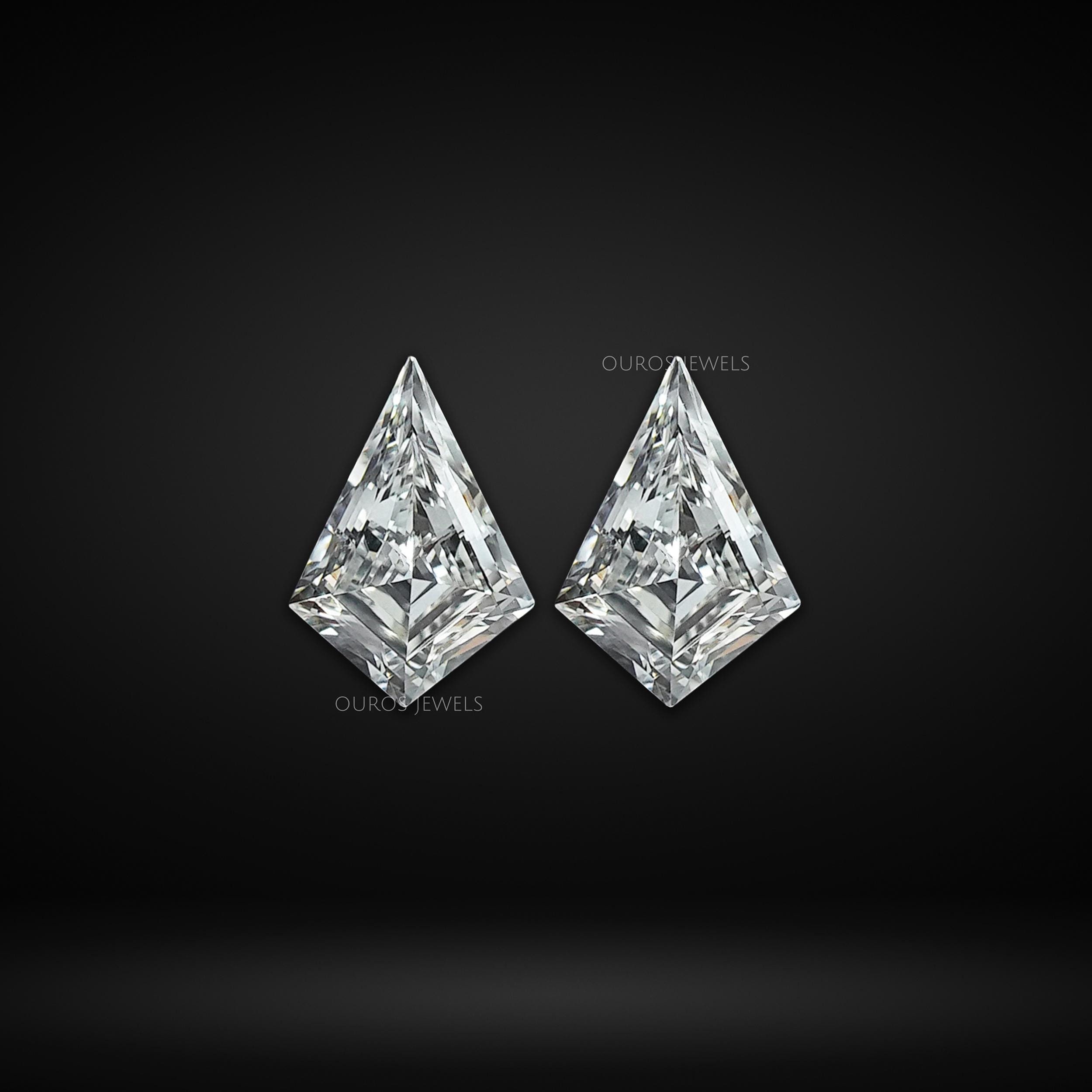 0.25 - 2.00 TCW Kite Cut Lab Grown Diamond, Conflict Free Matching Pair Diamond For Jewelry, EF-VS Clarity Hand Made Loose Diamond For Her