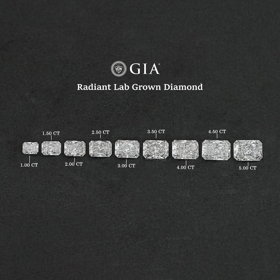 販売中です 5.00ct G-VS1 ラディアントカットラボグロウンダイヤモンド 