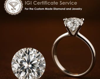 Service de certification IGI pour les diamants non sertis et les bijoux