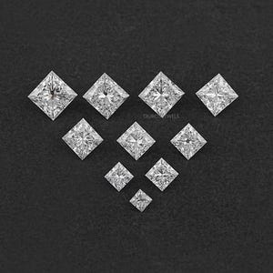 Diamante suelto cultivado en laboratorio de talla princesa, certificado IGI, joya personalizada para regalo de aniversario, diamante libre de conflicto para anillo.