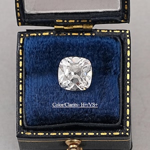 Old Mine Square Cushion Cut Diamond, Lab Grown Diamond For Solitaire Ring, GH-VS Clarity Loose Diamond, Vintage Style Old Cut Jewelry Making