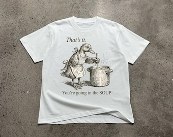 Funny Duck T-Shirt, Vintage Animal Graphic, Sarcastic Meme Tee