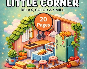 Cozy Corner Coloring Book – 20 Printable Pages