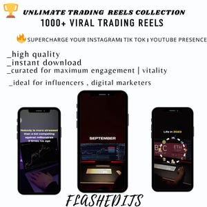 Paquete de más de 1000 vídeos de trading de Forex: Contenido para redes sociales