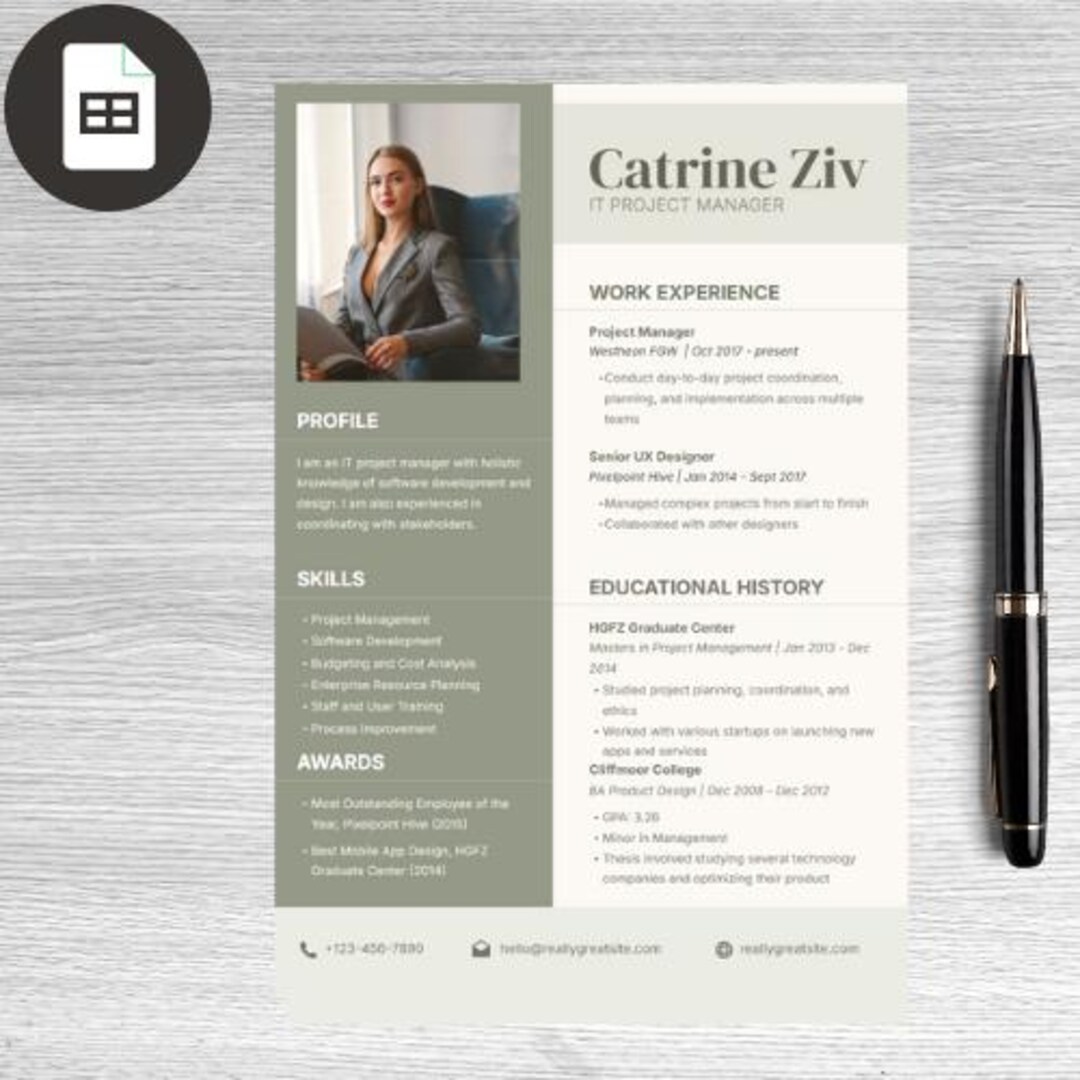 Senior IT Manager Resume Template | Ats-friendly CV | Editable Word - Etsy