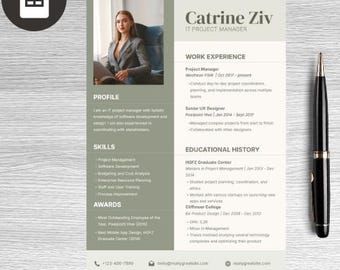 Senior IT Manager Resume Template | ATS-friendly CV | Editable Word