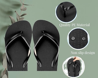 60 Pairs Wedding Guest Flip Flops (mixed sizes) with Ribbon & Tags, Basket also included