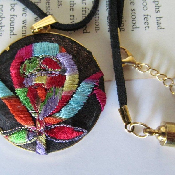 SOLD - Embroidered Necklace