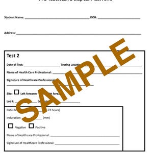 TB 2-step Documentation Form - Etsy
