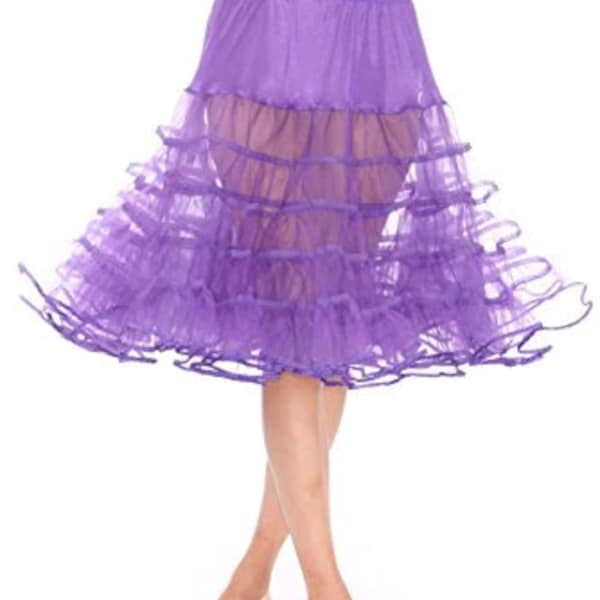 Vintage 1950s style purple petticoat Swing  size xlarge  waist to 42 inches
