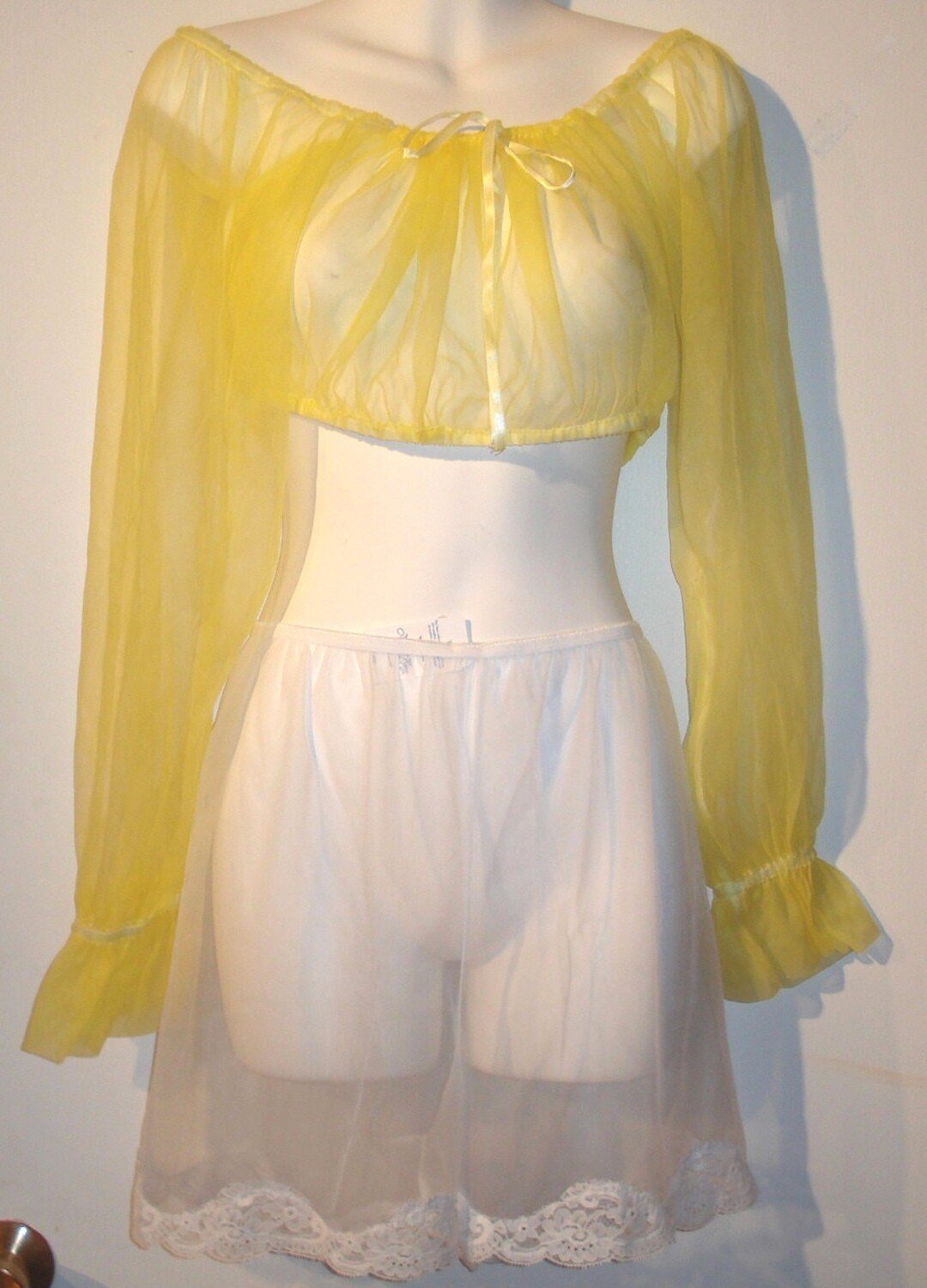 All Sheer Sissy Retro Wench Top 2xl - Etsy