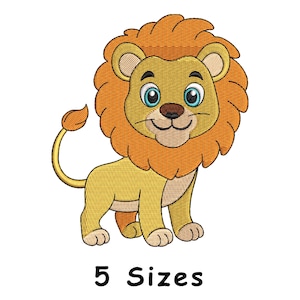 Lion embroidery designs - Safari animal embroidery design machine embroidery pattern - Baby boy embroidery file - Lion King instant download