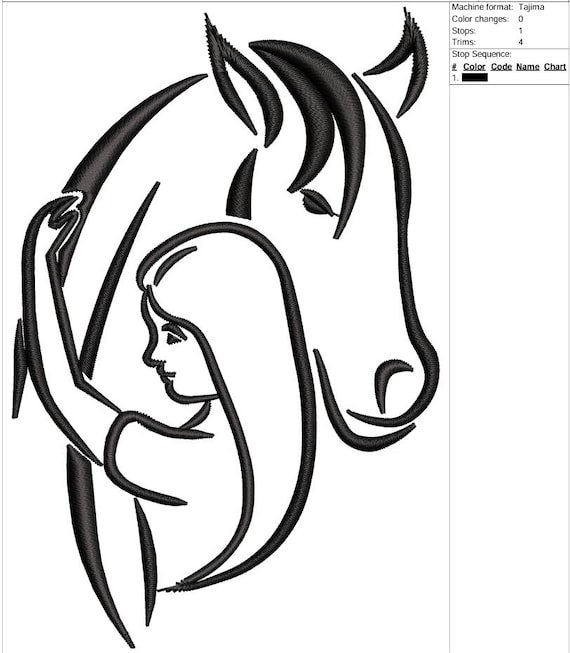 Female Rider on Horse Embroidery Design: Stunning Artistry Unveiled