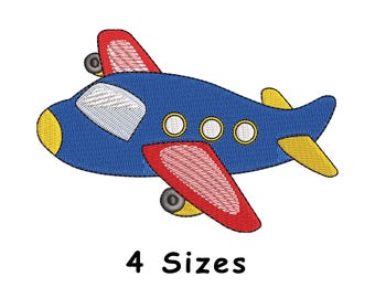 Baby Plane Embroidery Design: 4 Sizes (Digital Download)