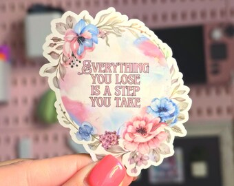 You're On Your Own Kid - Midnights Vinyl Sticker - Holographic Gem Laminated for Water Bottles, Laptops, Cups