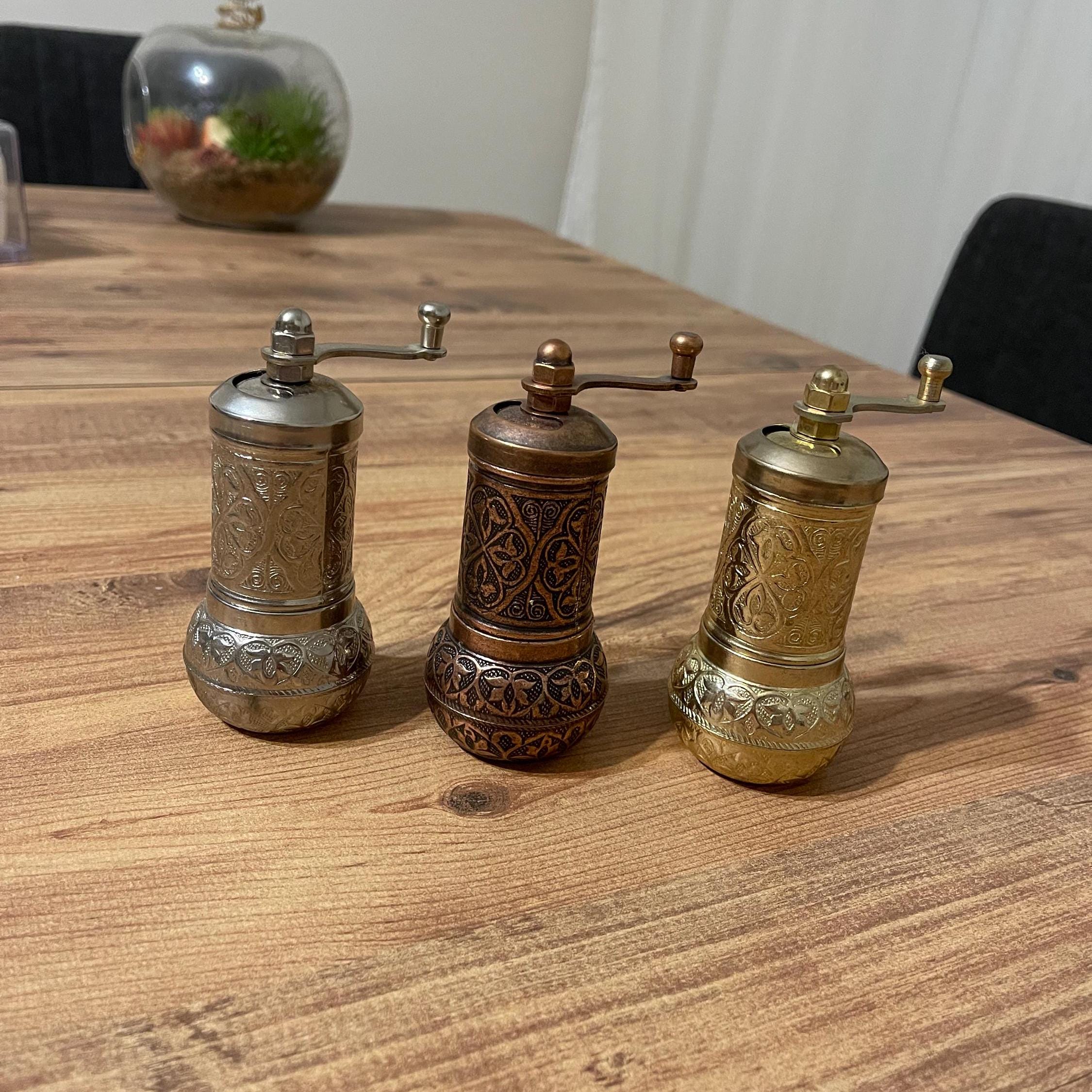 Authentic Handmade Copper Coffee Grinders - 3 Color Options - Timeless Elegance for Coffee Lovers
