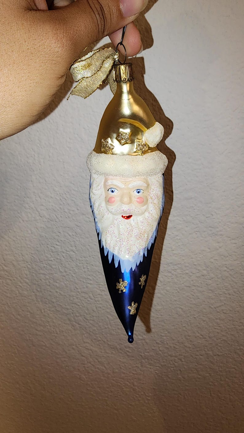 Waterford Limited Edition Christmas Ornament - Blue Moon Santa - Hand ...