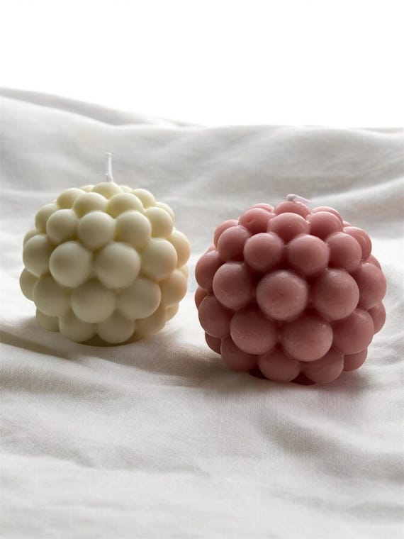Natural Soy Bubble Candles, Hand Poured, Scented, Decorative, Shaped Candle Creations in the UK