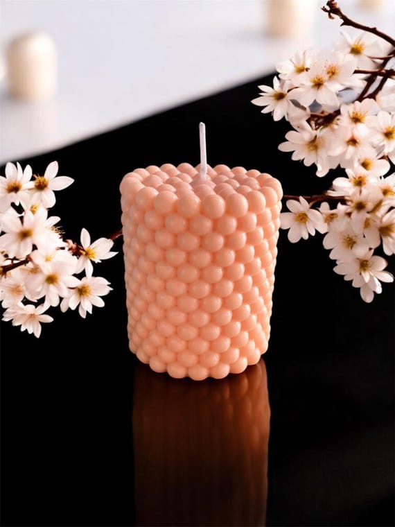 Bubble Hand Poured Soy Candles & Wax Melts, Natural, Scented, Decorative and Festive Candle, Home Decor,Gifts, Shaped Candle Creations, UK