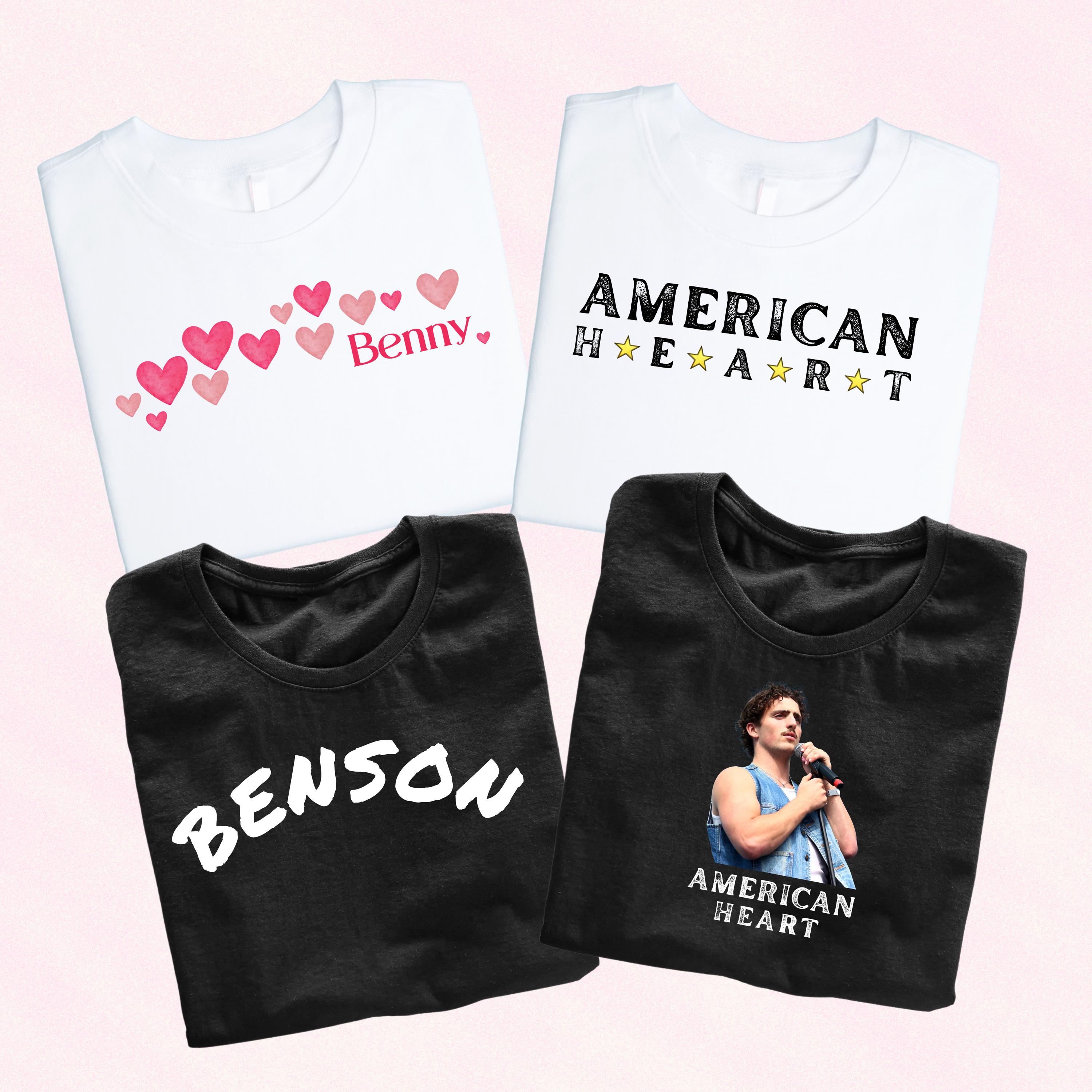 Benson Boone Merch American Heart - Etsy UK Benson Boone Merch American Heart - Etsy UK