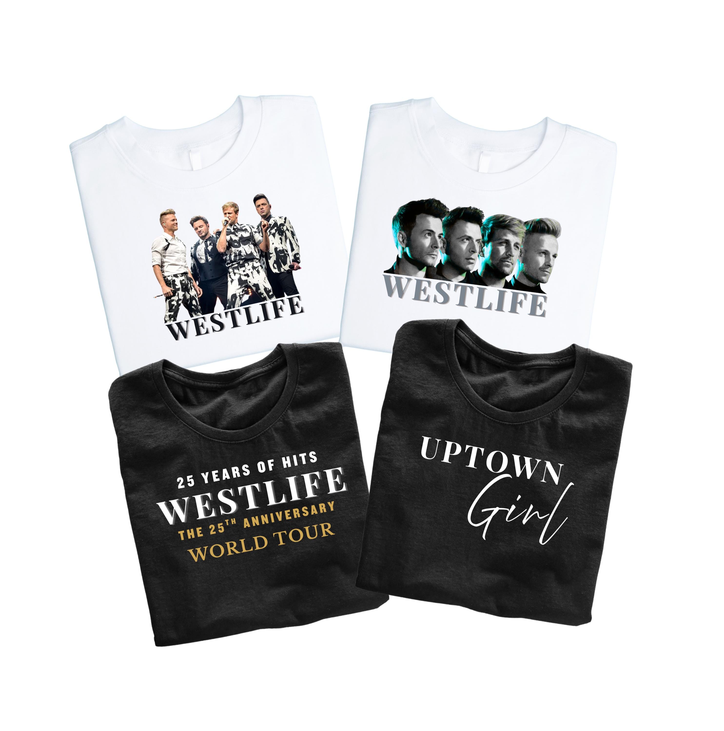Westlife Boy Band Concert Tshirt - Song Lyrics Tshirt, Westlife