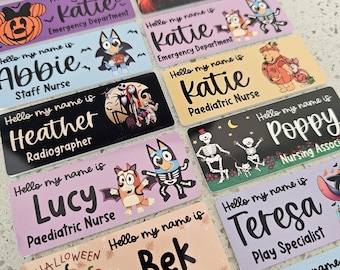 Nurse Name Badge, Midwife Name Badge, Student Nurse Badge, Student Midwife Badge, Halloween Name Badge, Health Visitor Badge, Doctor spooky