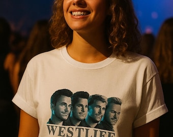 Westlife Boy Band Concert Tshirt - Song Lyrics Tshirt, Westlife