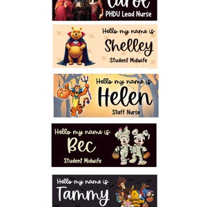 Nurse Name Badge, Midwife Name Badge, Student Nurse Badge, Student Midwife Badge, Halloween Name Badge, Health Visitor Badge, Doctor spooky