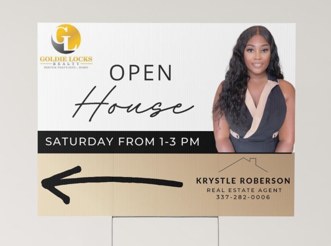 Open House Sign Design - Etsy