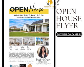 Modello di volantino per Open House