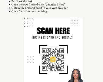 Volantino con codice QR - Modello Canva