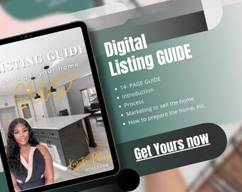 Modello di guida per l'inserimento di annunci immobiliari: design Canva modificabile di 14 pagine