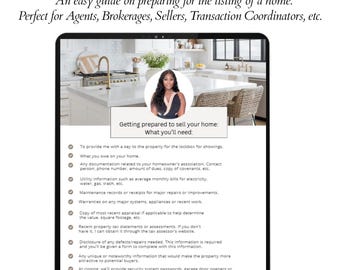 Lista di controllo pre-inserimento immobiliare, guida per agenti (modello Canva)