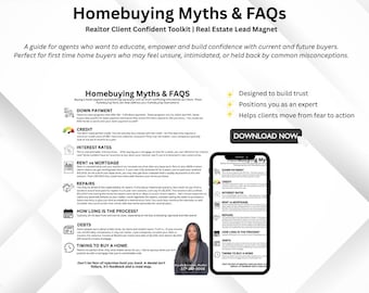 Modello Canva: Miti e domande e risposte sull'acquisto di una casa