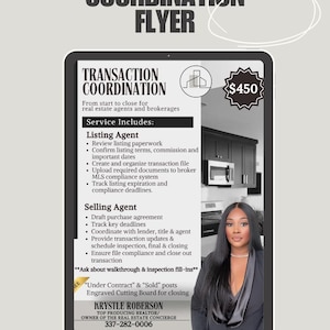 Transaction Coordinator flyer