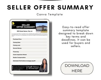 Modello di riepilogo dell'offerta del venditore