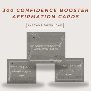 300 tarjetas de afirmación que aumentan la confianza