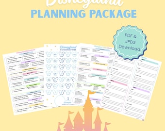 Ultimate Disneyland Planning Package – Printable Family Vacation Planner - Updated June 2026