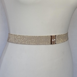 Dance Belt Sequin Stretch Belt Miqool Glitter Sequin Belts For Women Girls,  Wide Waist Belt Elastic