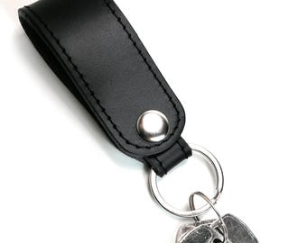 Leather Key chain for Belt Car accessories Key holder Loop