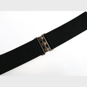 2&#39;&#39; Women&#39;s Belt Wide Black Stretch belt 5 cm Basic Elastic belt Waist cincher Statement  accessory