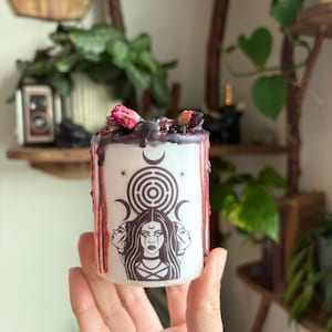 Hecate Goddess Spell candle intention  / invocation candle goddess