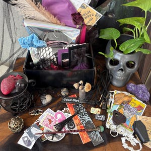 ULTIMATE Blind date with TWO books mystery SMUT box for surprise lovers themed witch, fairy, horror, gothic, adult box blind box gifts