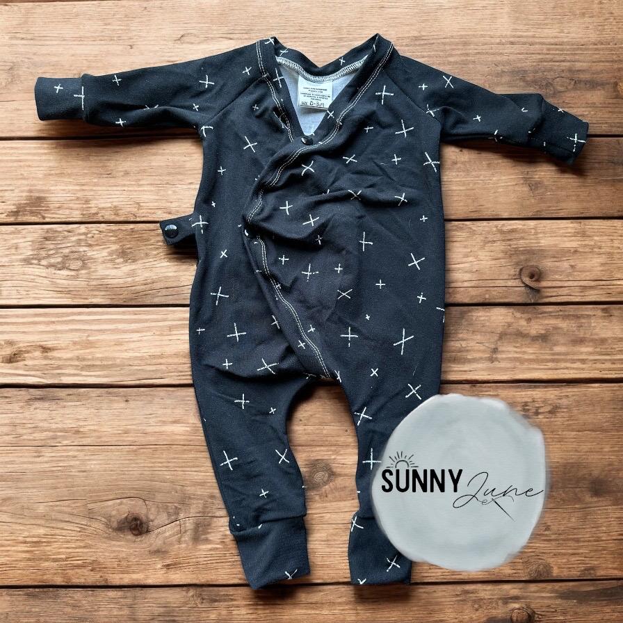 Overslagromper voor babyjongen! Handgemaakt!