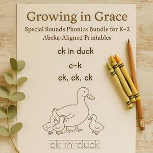 Special Sounds Bundle with Abeka-Aligned Phonics Worksheets
