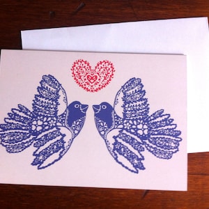 Carte Love Birds