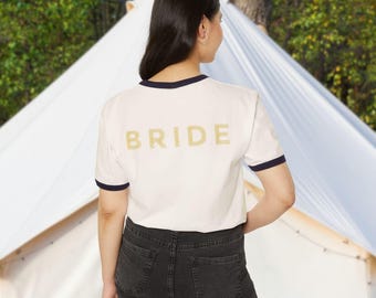 Camp Bach Braut Ringer T-Shirt: Retro Junggesellinnenabschied Tee